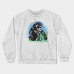 Pickleball paddle gorilla nipples, by Pickleball ARTwear Crewneck Sweatshirt